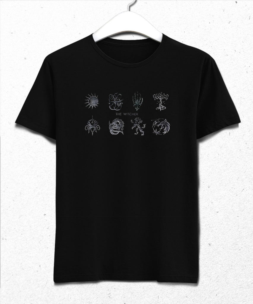 Witcher symbols tişört - basmatik.com