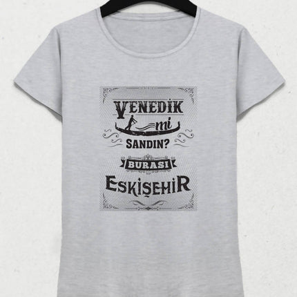 Burası Eskişehir - 1 / Kadın Tshirt - basmatik.com