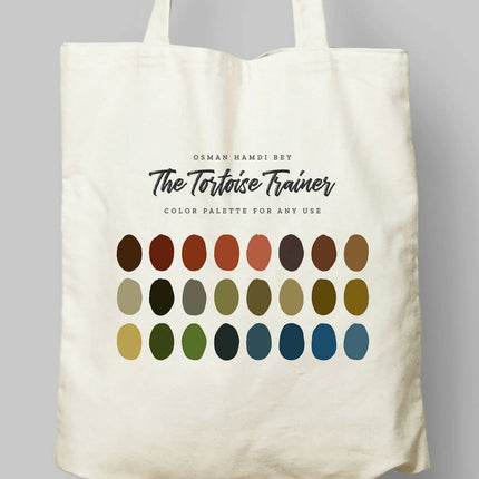 Osman Hamdi Bey, The Tortoise Trainer Color Palette Cloth Bag