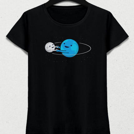 world and moon tişört - basmatik.com