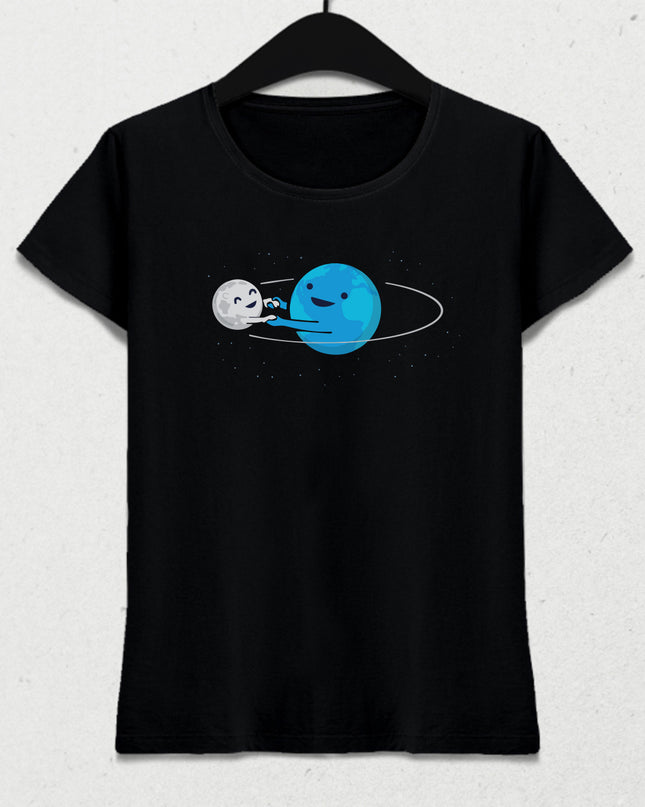 world and moon tişört - basmatik.com