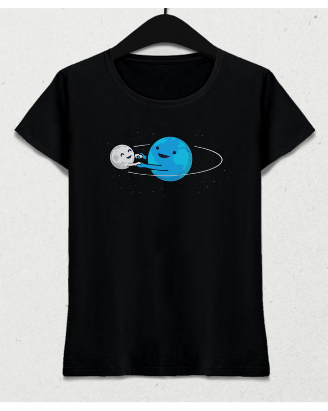 world and moon tişört - basmatik.com
