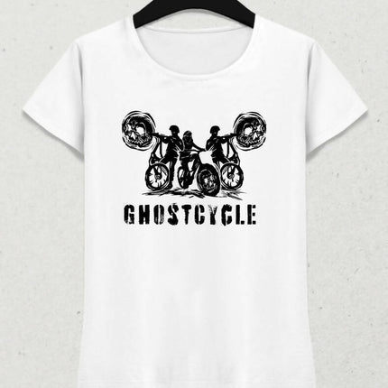 Ghostcycle Kadın Tişört - basmatik.com