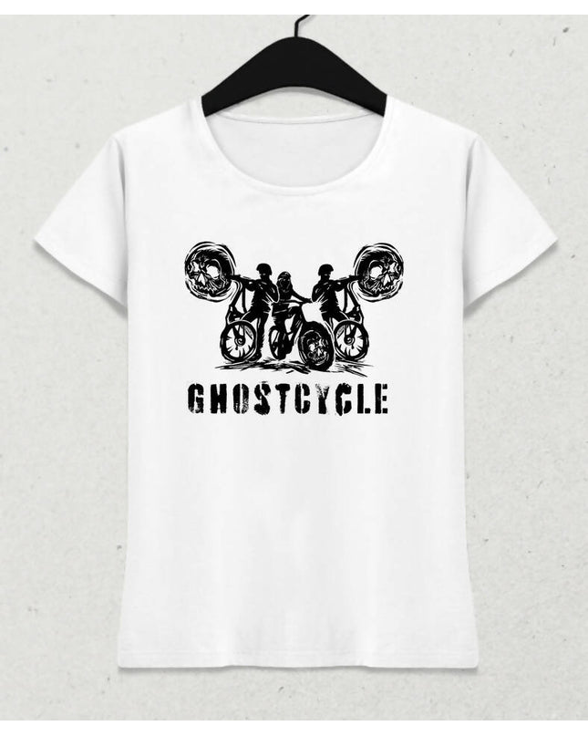 Ghostcycle Kadın Tişört - basmatik.com