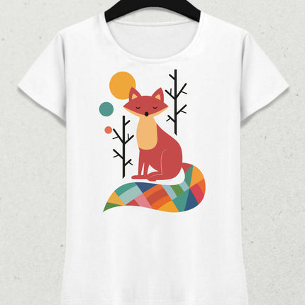 SEVİMLİ TİLKİ KADIN TİŞÖRT