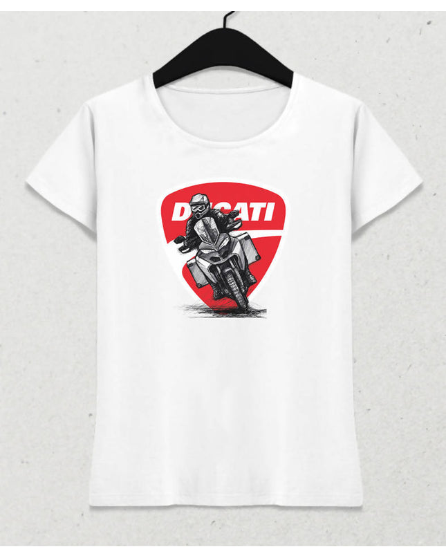 Ducati Multistrada Kadın Tshirt - basmatik.com
