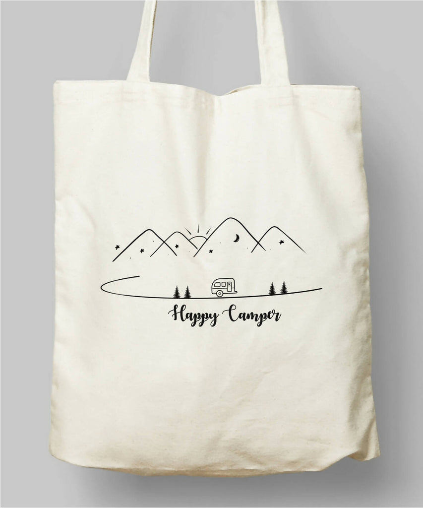 Happy Camper Minimal Cloth Bag 