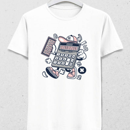 Animasyon Hesap Makinesi T-shirt - basmatik.com