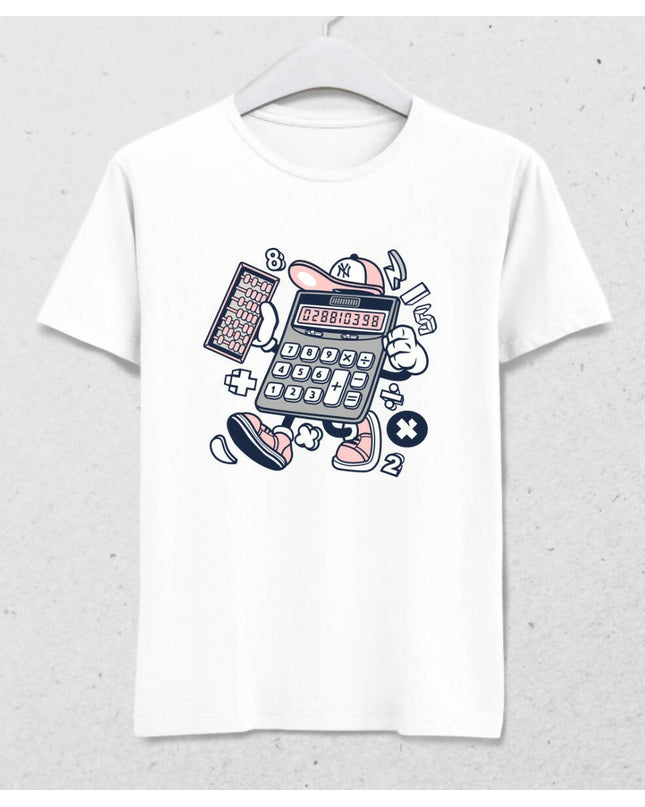Animasyon Hesap Makinesi T-shirt - basmatik.com