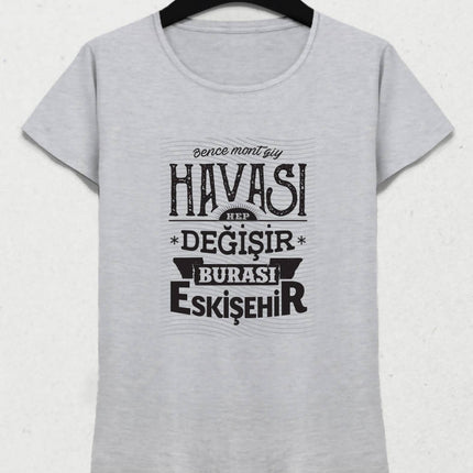 Burası Eskişehir - 8 / Kadın Tshirt - basmatik.com