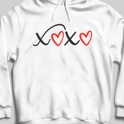 Oxo sade beyaz kapşonlu - basmatik.com