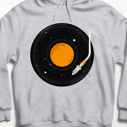 Space Record Kapüşonlu Sweatshirt