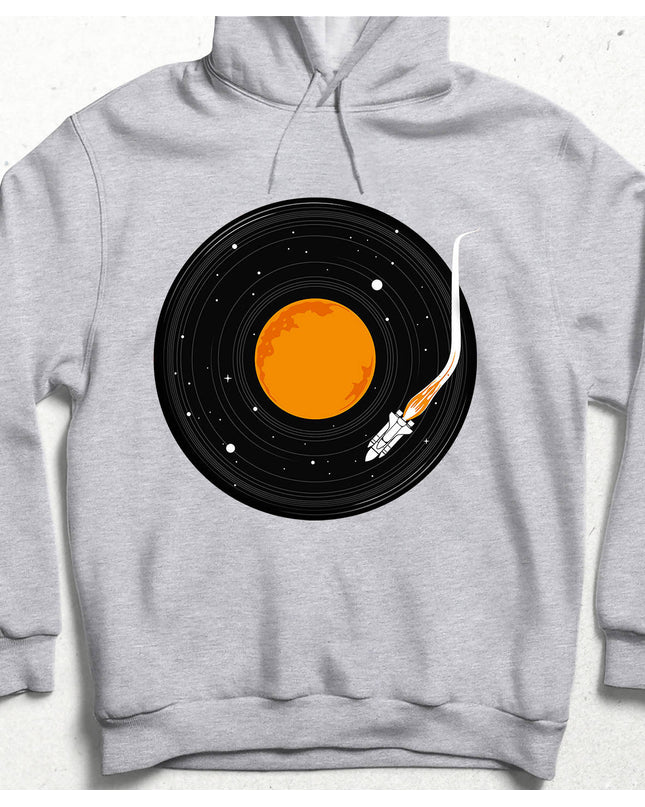 Space Record Kapüşonlu Sweatshirt