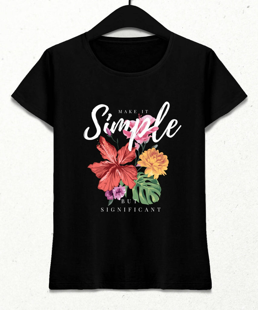 Make it Simple Kadın Streetwear Tasarım T-shirt