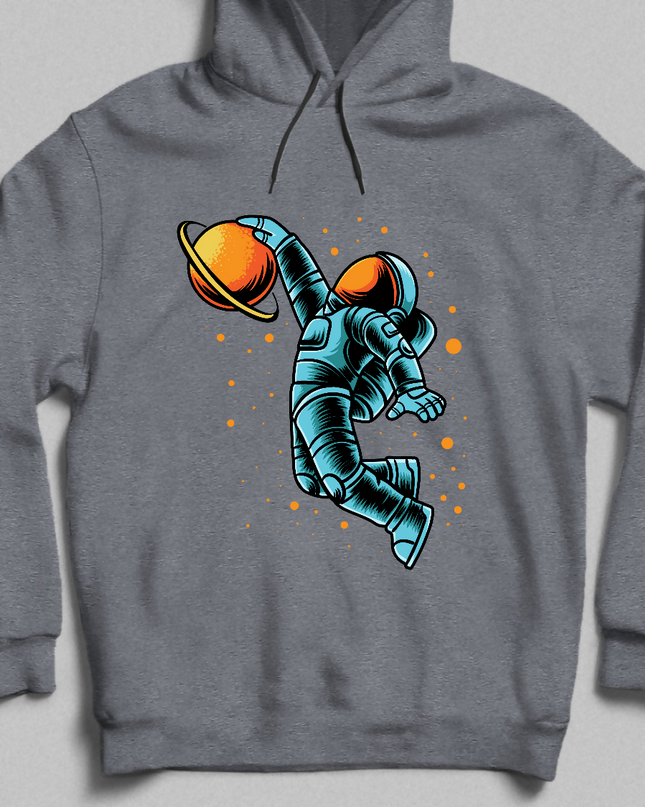 Gri | Astronot| Unisex Kapşonlu
