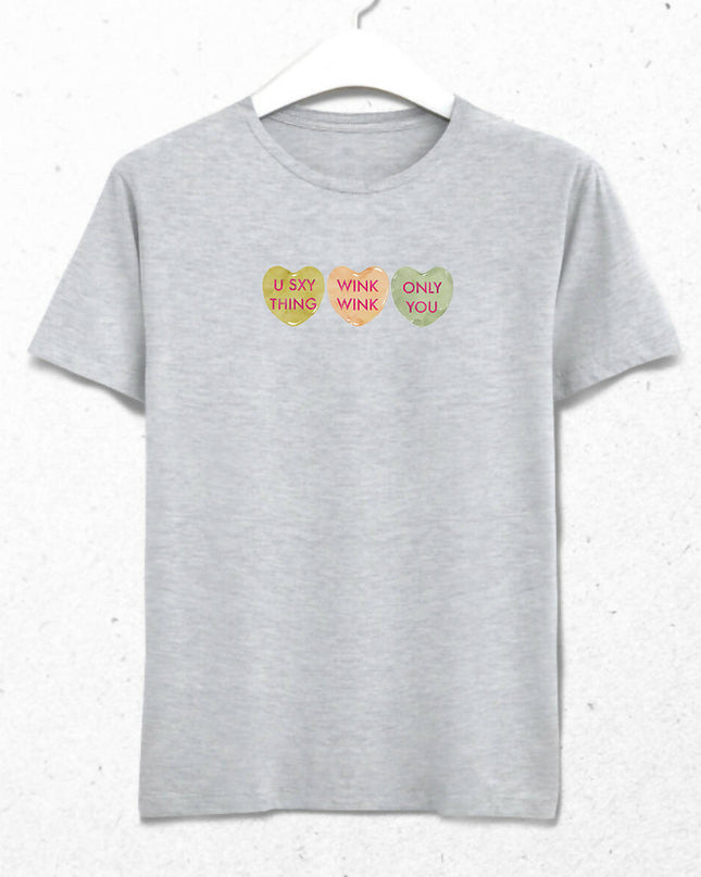 Valentine's VI, Kalpli Slogan Erkek Tişört