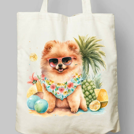 Dogs Summer Themed Tote Bag 6