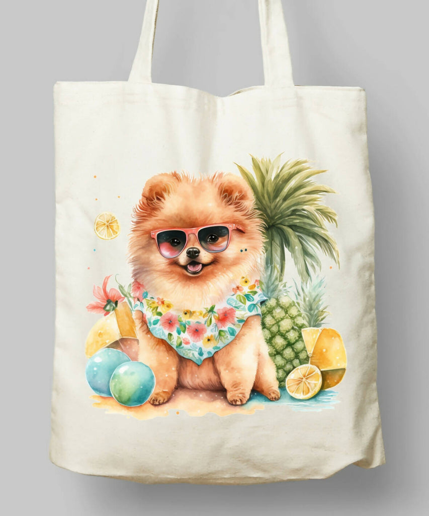 Dogs Summer Themed Tote Bag 6