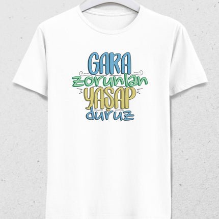 yaşap duruz erkek tişört - basmatik.com