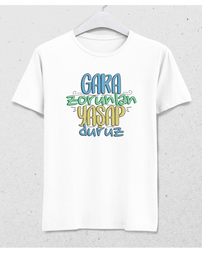 yaşap duruz erkek tişört - basmatik.com