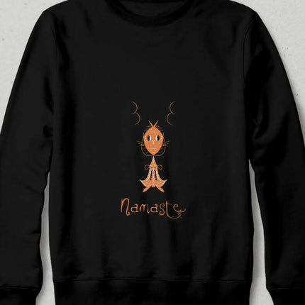 Namaste Yoga Temalı Fantastik Kedi