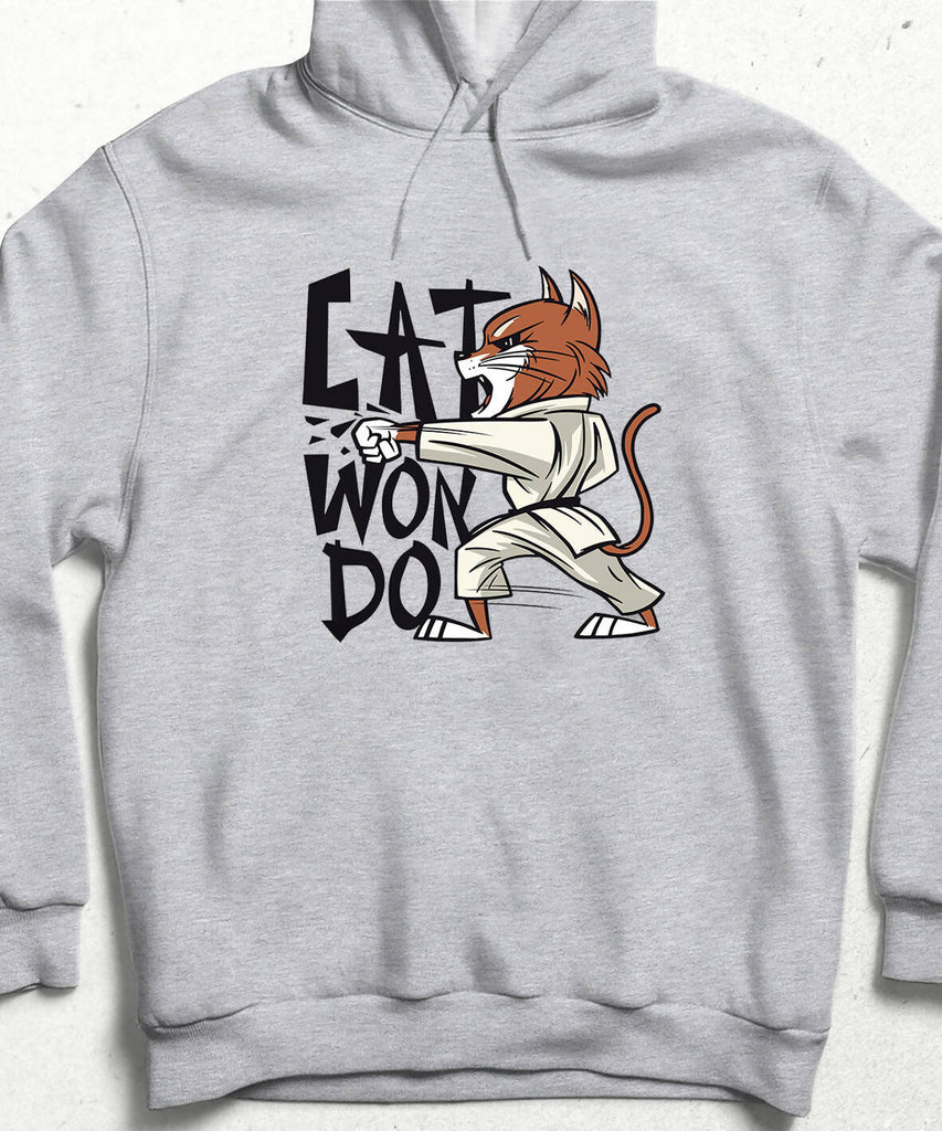 Cat Taekwondo Kapüşonlu Sweatshirt