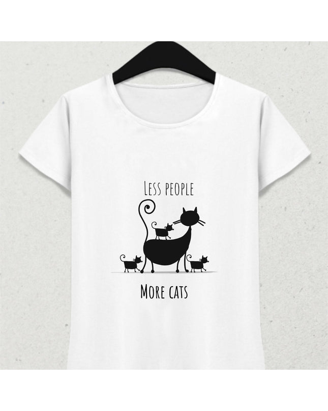 Az İnsan Bol Kedi Tişört