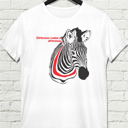 Zebra Beyaz Tişört - basmatik.com