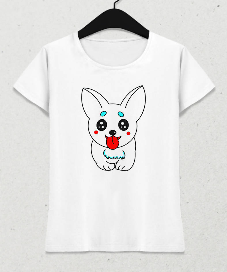 Tiny Dog Kadın Tişört - basmatik.com