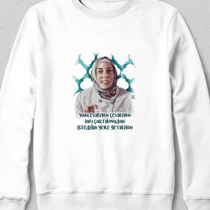 Kapüşonsuz Swatshirt - Meryem - Bir Başkadır - basmatik.com
