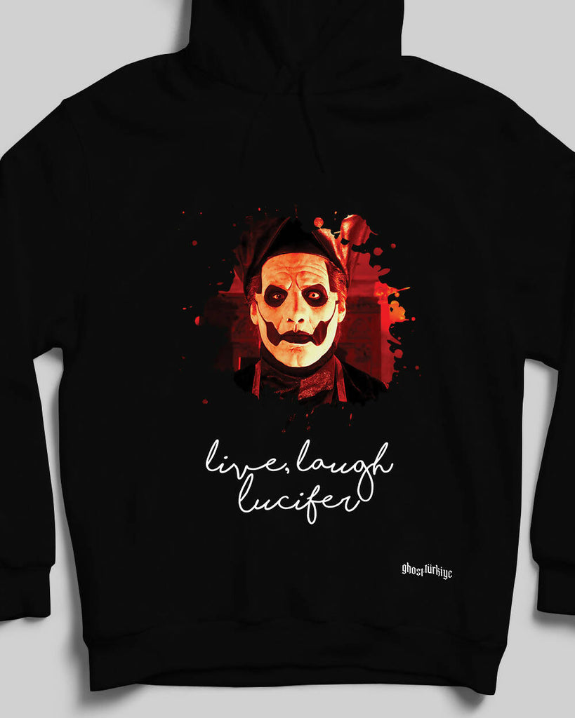 Live Laugh Lucifer Papa Emeritus IV Kapüşonlu Sweatshirt